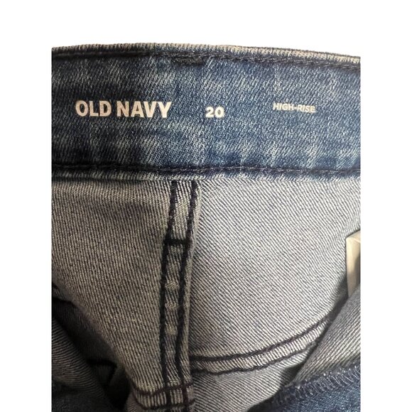 Old Navy women’s jeans plus size 20 high-rise blue stretch pockets medium wash - Picture 7 of 11